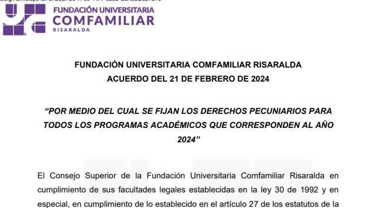 DERECHOS PECUNIARIOS 2024